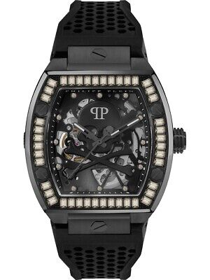 Pre-owned Philipp Plein Pwbaa1923 The Skeleton