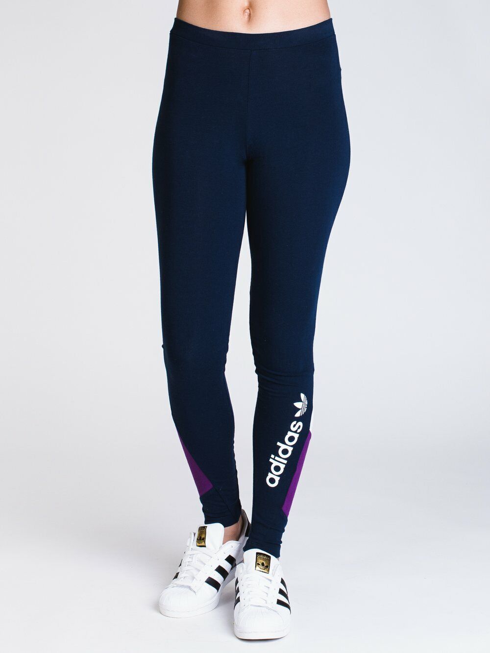 NWT Adidas Women s 90s Color Block Jersey Leggings Navy XSmall XS eBay
