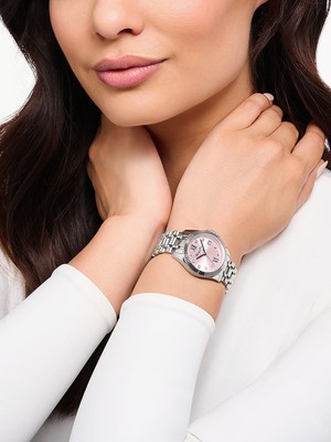 Pre-owned Thomas Sabo Wa0401-201-204 Divine Ladies Watch 33mm 10atm