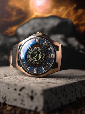 Pre-owned Nubeo Nb-6094-01 Mens Watch Oao Automatic Limited Edition 44mm 5atm