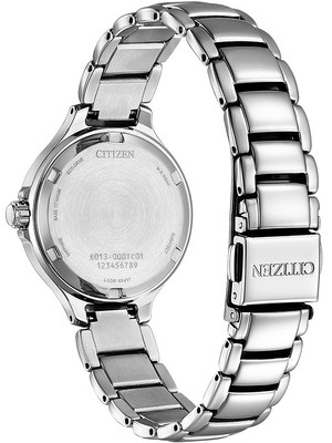 Pre-owned Citizen Ew2680-84d Eco-drive Titanium Ladies Watch 31mm 10atm