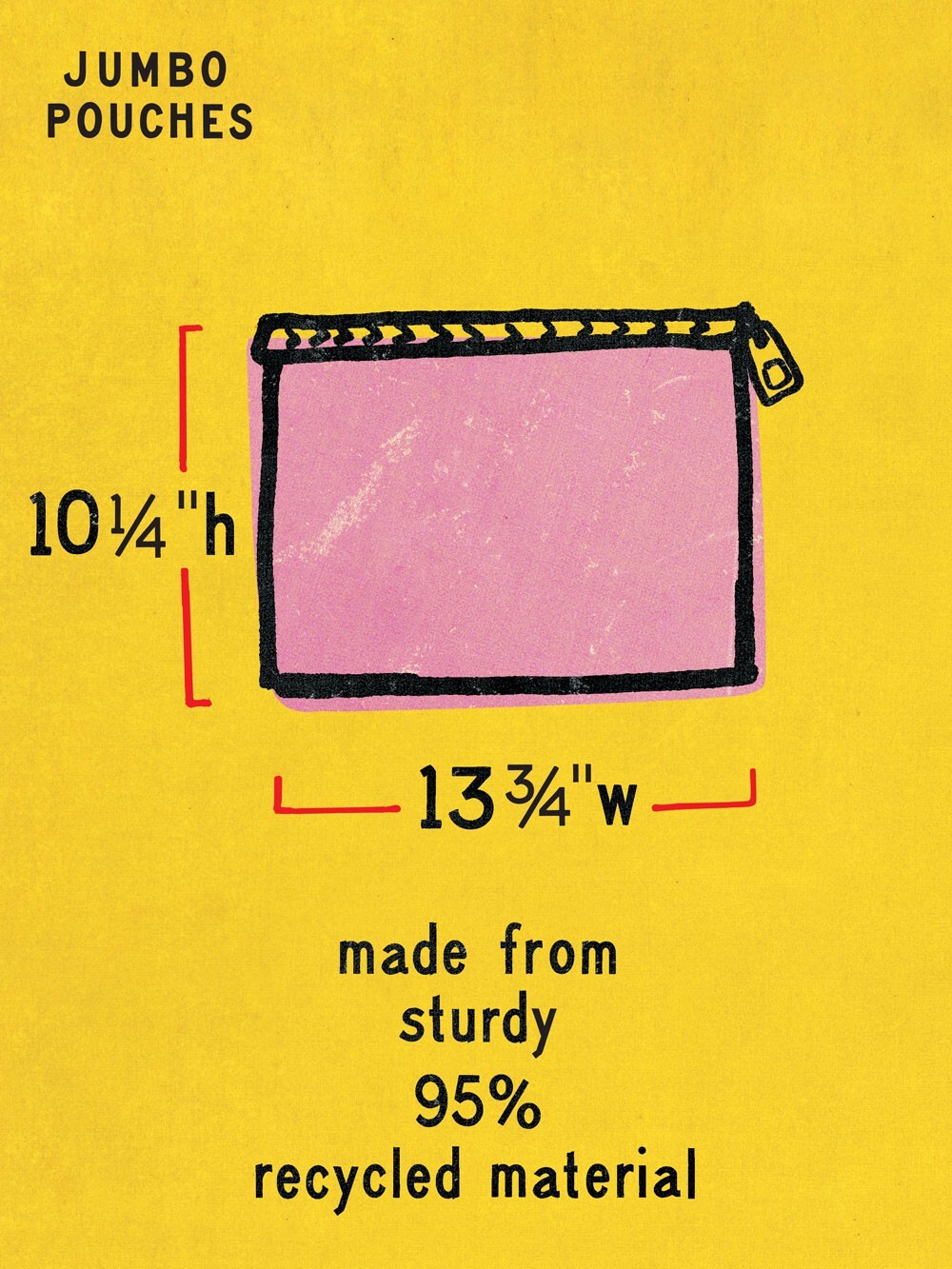 This Meeting Is Bullshit - Blue Q Jumbo Pouch 10.25" X 13.75" (New W/ Tags)