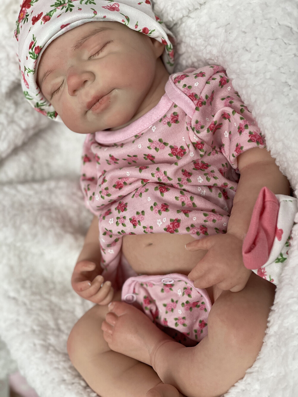 18in Full Body Silicone Baby Dolls Lifelike Newborn Platinum Silicone Girl Doll