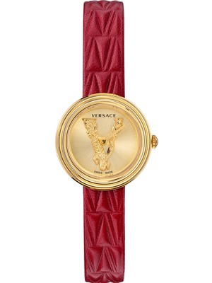 Pre-owned Versace Vet300521 V-virtus Ladies Watch 28mm 5atm