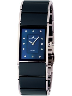 Pre-owned Jacques Lemans 1-1940h Dublin Ceramic Ladies Watch 24 X 28 Mm