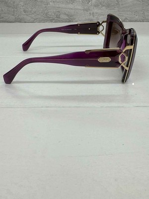 Pre-owned Cazal Sunglasses  8514 003 55 14 135 Plum Gold Violet Gradient Lens 100% Authenti In Purple