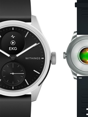 Pre-owned Withings Hwa10-model 4-all-int Scanwatch 2 Black 42 Mm 5atm