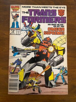 TRANSFORMERS #19 (Marvel, 1984) VG-F Omega Supreme
