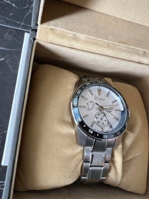 Pre-owned Seiko Presage Sarf007 6r64-00d0 Gmt 140th Anni. Men's At From Japan