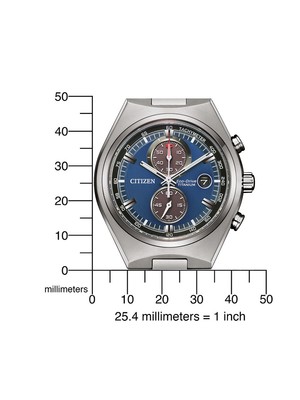 Pre-owned Citizen Ca7090-87l Eco-drive Super-titanium Mens Watch 43mm 10atm