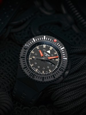 Pre-owned Traser H3 109855 P69 Black-stealth Black 46mm 20atm