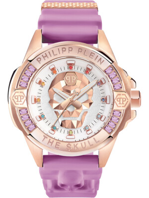 Pre-owned Philipp Plein Pwnaa0222 The $kull Unisex Watch 41mm 5atm