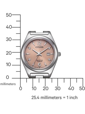 Pre-owned Citizen Ew2601-81z Eco-drive Titanium Ladies Watch 29mm