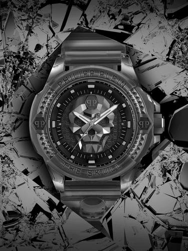 Pre-owned Philipp Plein Pwwaa0523 The Skull 44mm Mens Watch 44mm 5atm