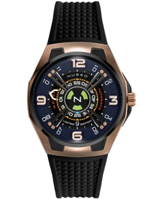 Pre-owned Nubeo Nb-6094-01 Mens Watch Oao Automatic Limited Edition 44mm 5atm