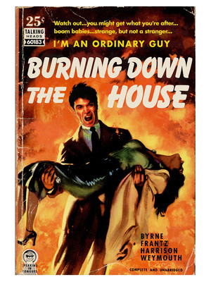Talking Heads Burning Down House 18x24 by Todd Alcott Ltd Edition x/ Print MINT