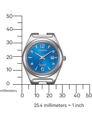 Pre-owned Citizen Ew2601-81l Eco-drive Titanium Ladies Watch 29mm