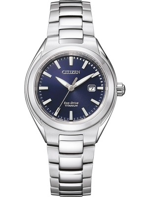 Pre-owned Citizen Ew2610-80l Eco-drive Titanium Ladies Watch 31mm 10atm