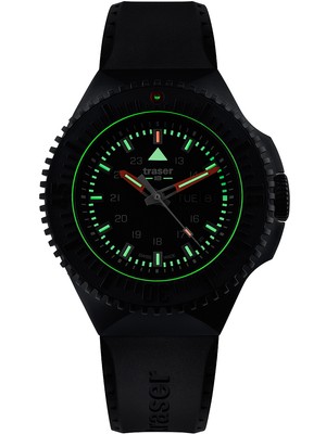 Pre-owned Traser H3 109855 P69 Black-stealth Black 46mm 20atm