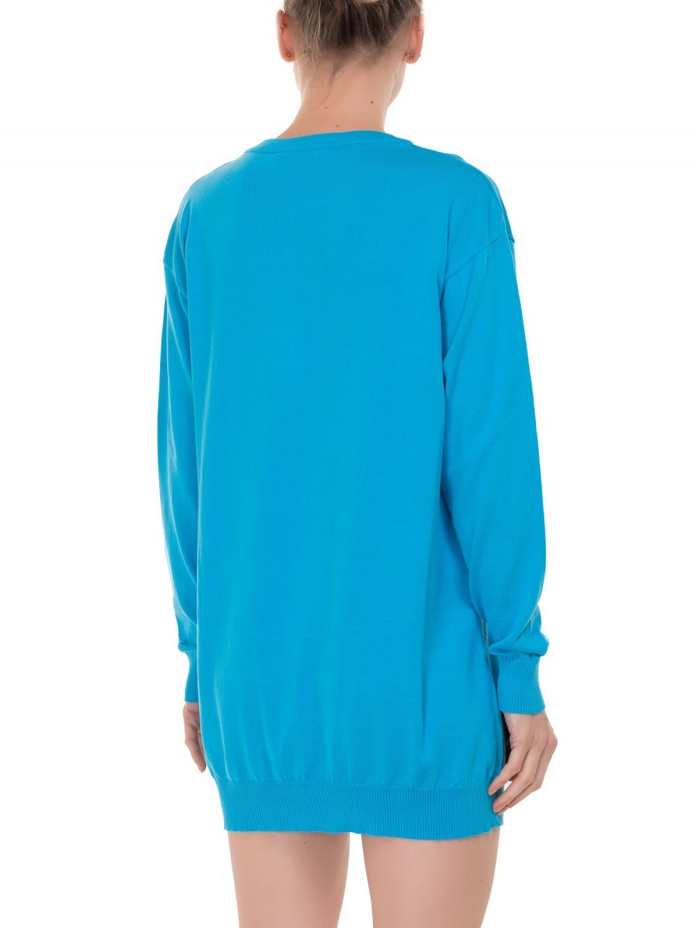 Pre-owned Moschino $795 Ss17  Couture Jeremy Scott Crowned Teddy Bear Light Blue Mini Dress In Multi-color/light Blue