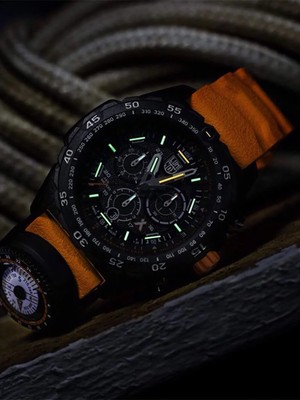 Pre-owned Luminox Xb.3749 Mens Watch Bear Grylls Survival Chronograph