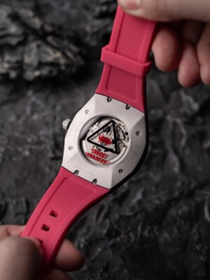 Pre-owned Nubeo Nb-6099-si-02 Mens Watch Space Invaders Limited Edition Automatic 44mm ...