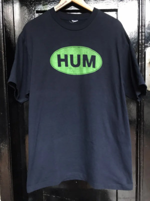 HUM Band Logo Classic T Shirt Navy All Size Gift For Fan OB02