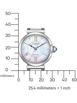 Pre-owned Citizen Em1070-83d Eco-drive Elegance Ladies Watch 30mm