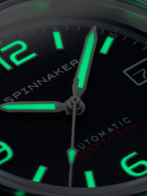 Pre-owned Spinnaker Sp-5055-08 Fleuss Automatic Mens Watch 43mm 15atm