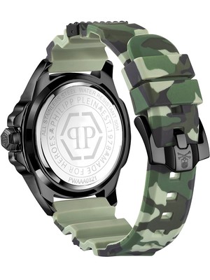 Pre-owned Philipp Plein Pwaaa0821 The $kull Mens Watch 44mm 5atm