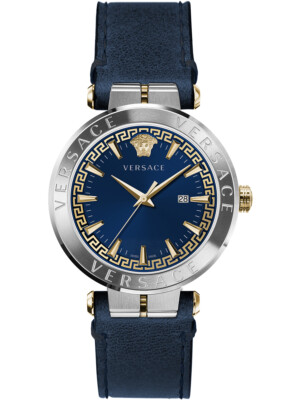 Pre-owned Versace Ve2f00221 Aion Mens Watch 44mm 5atm