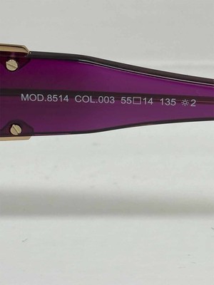 Pre-owned Cazal Sunglasses  8514 003 55 14 135 Plum Gold Violet Gradient Lens 100% Authenti In Purple