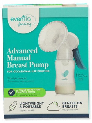 Evenflo Advanced Manual Breast Pump - white/multi, one size