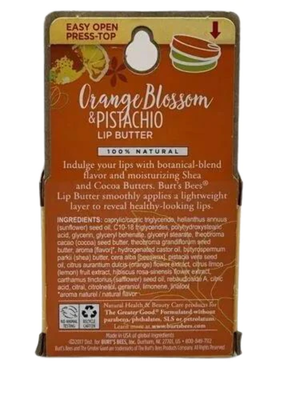 Burt's Bees 100% Natural Lip Butter - Orange Blossom & Pistachio