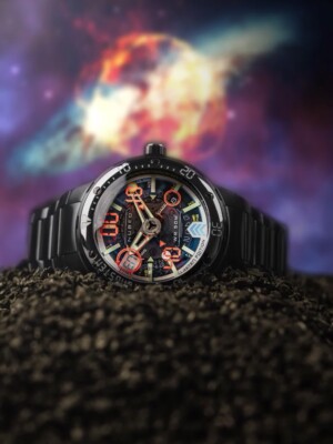 Pre-owned Nubeo Nb-6090-22 Mens Watch Mariner 9 Automatic Limited Edition 50mm 5atm