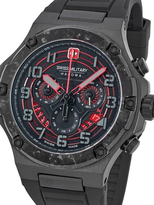 Pre-owned Swiss Military Hanowa Smwgo0000630 Mission X4 Chrono 44 Mm 10atm