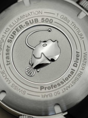 Pre-owned Traser H3 109373 P67 T25 Supersub Set Blue 46 Mm Diver 50atm