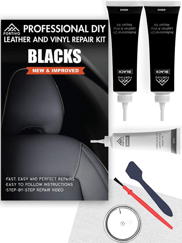 Black Leather And Vinyl Repair Kit Furniture Couch Car Seats