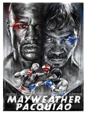 64445 Floyd Mayweather VS Manny Pacquiao 2015 Fight Wall Decor Print Poster