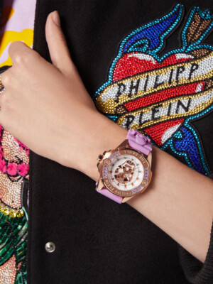Pre-owned Philipp Plein Pwnaa0222 The $kull Unisex Watch 41mm 5atm