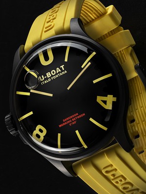 U-BOAT U-BOAT 9522/A DARKMOON YELLOW IPB MENS WATCH 44MM 5ATM