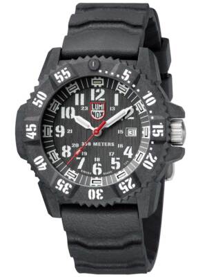 Pre-owned Luminox Xs.3801.l Carbon Seal 3800 Serie Mens Watch 46mm 300m