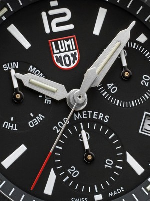 Pre-owned Luminox Xs.3142 Mens Watch Pacific Diver Chronograph 44mm 20atm