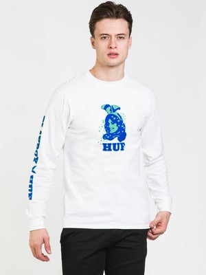 

Мужская футболка HUF x Playboy Bunny LS Lifestyle бело-синяя, Белый, HUF x Playboy Bunny LS Lifestyle T-Shirt