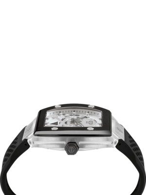 Pre-owned Philipp Plein Pwbaa2023 Mens Watch The Skeleton Automatic 44mm 5atm