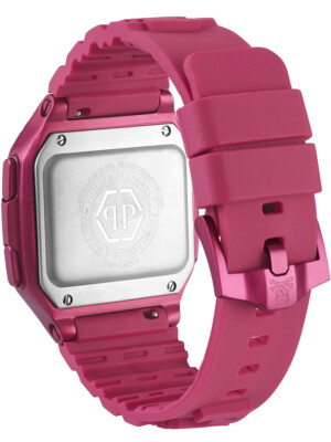 Pre-owned Philipp Plein Wristwatch  Hyper Shock Pwhaa0121 Silicone Purple Chrono Alarm