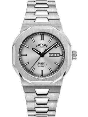 Pre-owned Rotary Gb05490/06 Regent Automatic Mens Watch 40mm 10atm