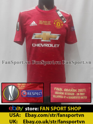 Manchester United Europa League Final 2021 home shirt jersey 2020 original BNWT