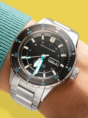 Pre-owned Spinnaker Sp-5099-22 Mens Watch Hass Automatic Diver 43mm 30atm