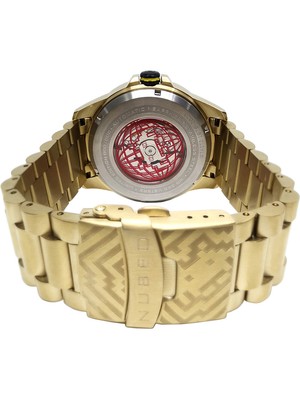 Pre-owned Nubeo Nb-6082-si-33 Mens Watch Quasar Automatic Limited 48mm